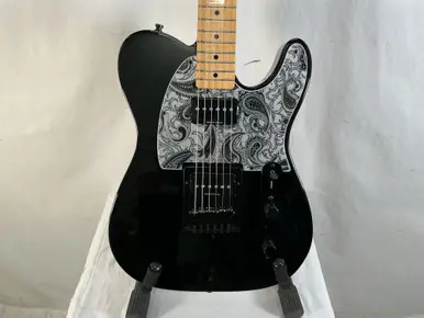 Used Fender MIM STANDARD TELE + P RAILS T Type Electric Guitar Black 6-String Modern