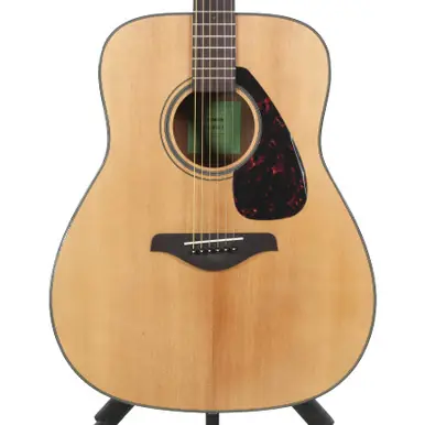 Used Yamaha FG800J NT Solid Top Acoustic Guitar Natural Bargain