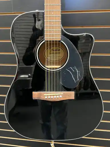 Used Fender CD-60SCE Acoustic Guitar Black Final Sale