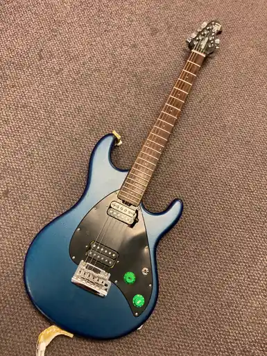 Budget Used Ernie Ball MUSIC MAN SUB 1 Offset Double Cutaway Electric Guitar Blue 6-String