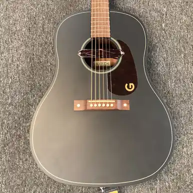 Used Gretsch DELTOLUXE Laminate Top Acoustic Guitar Black Next Day Delivery