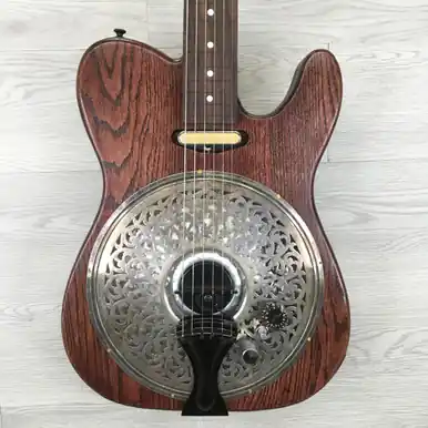 Direct From Factory Used FRETLESS RESONATOR T-TYPE T Type Electric Guitar Wood 6-String