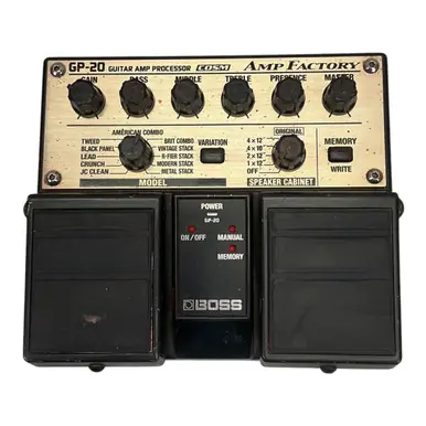 Used Boss GP-20 Amp Factory Multi-fx Pedal Price Drop