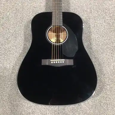 Used FENDER CD60S/BLK Acoustic Guitar Brand New