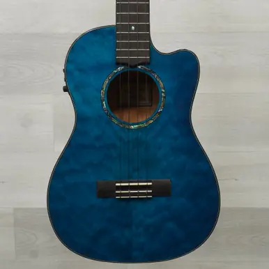 Used Lanikai Qm-blceb Baritone Ukulele Blue Cheap