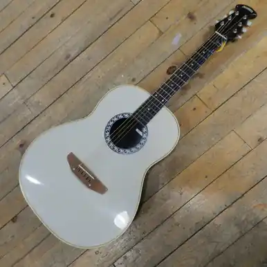 Used ACADEMY OVATION ACOUSTIC GTR Vintage Laminate Top Acoustic Guitar Silver/Gray In Demand