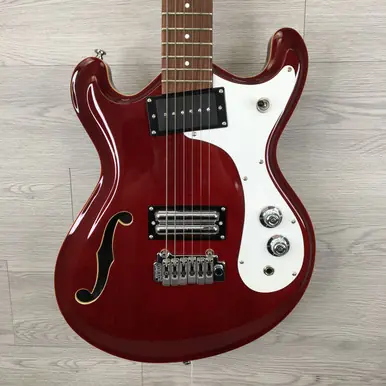 Used Danelectro 66BT BARITONE Electric Guitar Red 6-String New Arrival