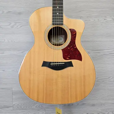 Used Taylor 214CE Solid Top Acoustic Guitar Wood Genuine