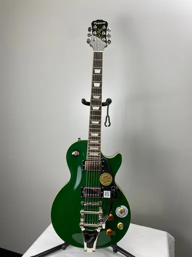 Exclusive Offer Used Epiphone 2015 LES PAUL JOE BONAMASSA W/ BIGSBY LP Type Electric Guitar Green 6-String
