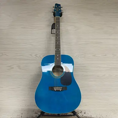 Used Stagg SA20D Laminate Top Acoustic Guitar Blue High Quality