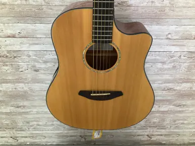 Budget Used Breedlove SOLO DREADNOUGHT Laminate Top Acoustic Guitar Natural