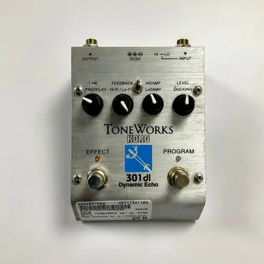 Used Korg Toneworks 301 DL Dynamic Echo Pedal High Quality