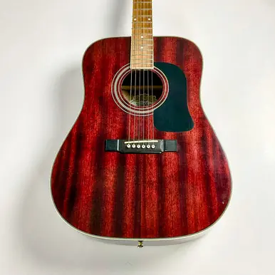 Warranty Included Used Washburn D-100M/TWR Acoustic Guitar Red