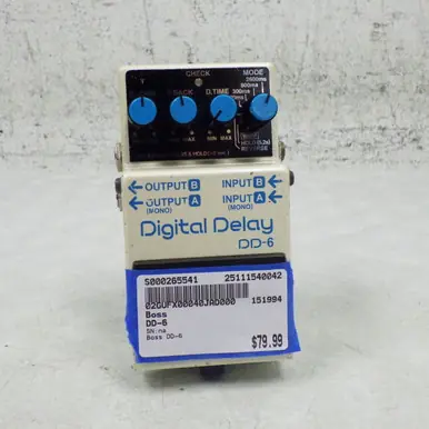 Used Boss DD-6 Guitar Effects Pedal Next Day Delivery