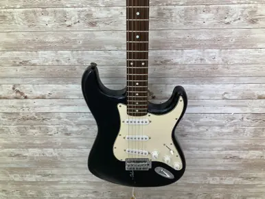 Used Squier STRATOCASTER S Type Electric Guitar Black 6-String Buy Online