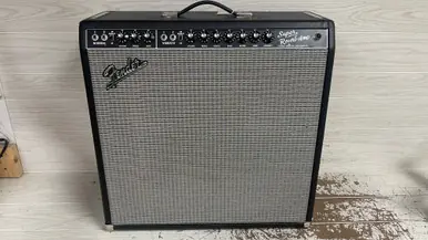 Used Fender 65 SUPER REVERB REISSUE 4 x 10 Tube Combo Amplifier 4 x 10 Holiday Sale
