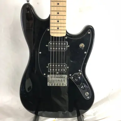 Popular Used Squier SONIC MUSTANG T Type Electric Guitar Black 6-String