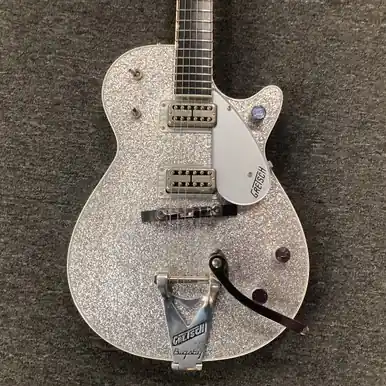 Used Gretsch G6129T LP Type Electric Guitar Silver/Gray 6-String Buy Online