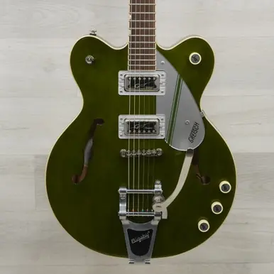 Used Gretsch G2604T Semi-hollow Electric Guitar Green Money Back Guarantee