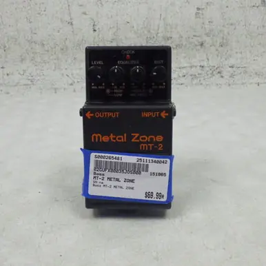 Direct From Factory Used Boss MT-2 METAL ZONE Distortion Pedal