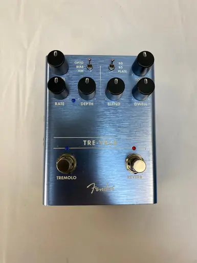 Used Fender TRE VERB Reverb Pedal Best Seller
