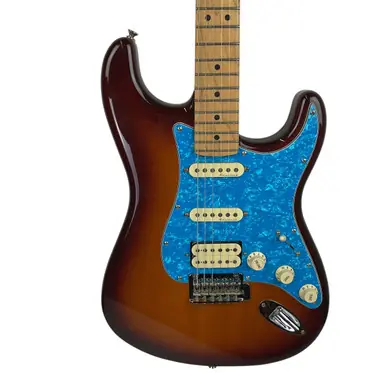 Used Fender 2020 DELUXE STRAT HSS MIM S Type Electric Guitar Cherry Sunburst 6-String Time-Limited