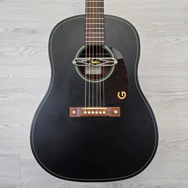 Used Gretsch JIM DANDY DELTOLUXE DREAD Laminate Top Acoustic Guitar Black Time-Limited