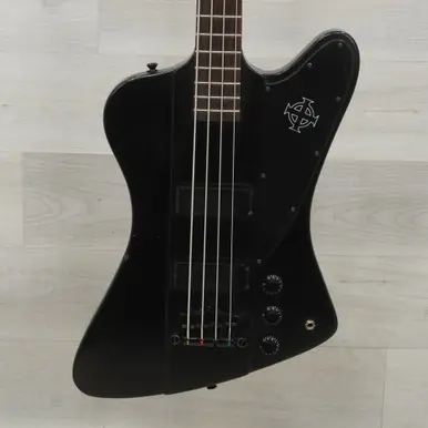 Hassle-Free Returns Used Epiphone Thunderbird Gothic Bass Guitar Black