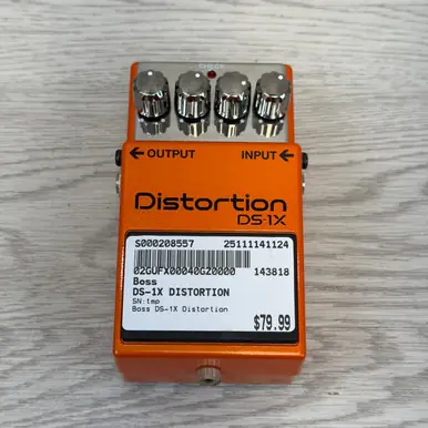 Used Boss DS-1X DISTORTION Distortion Pedal Fresh Stock