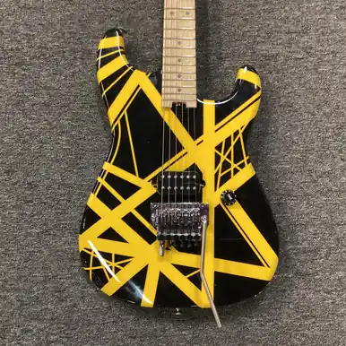Used EVH STRIPED SERIES Super S Electric Guitar Custom Graphics 6-String Grab Now