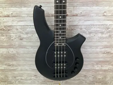 Used Sterling by Ernie Ball BONGO BASS Modern Metal Bass Guitar Black 4-String Hot Deal