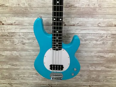 Used Sterling by Ernie Ball STINGRAY 4 BASS Modern Metal Bass Guitar Blue 4-String Sale