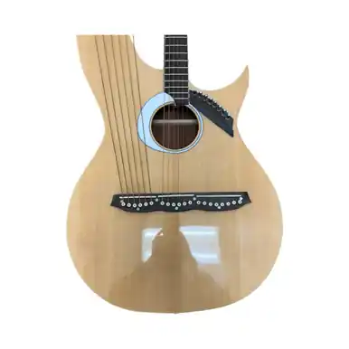 Affordable Used KTONE HARP GUITAR Solid Top Acoustic Guitar Natural