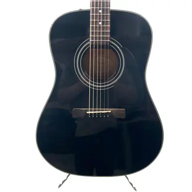 Used Fender CD60 BLK Solid Top Acoustic Guitar Black Viral