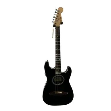 Used Fender STRATACOUSTIC Laminate Top Acoustic Guitar Black Latest