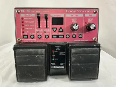 Used Boss RC-30LOOP STATION WITH BATTERIES Looper Pedal Must Have