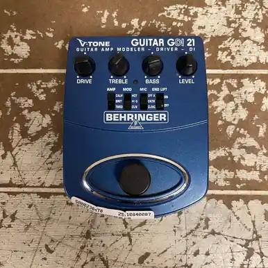 Last Chance Used Behringer GUITAR GDI 21 GUITAR AMP MODELER Guitar PreAmp Pedal