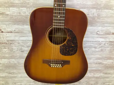 Genuine Used Gibson 67-68 B-45 12 STRING Vintage Solid Top Acoustic Guitar Cherry Sunburst