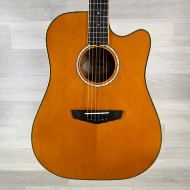 Used D'Angelico Excel Bowery Dread Acoustic-electric Guitar - Vintage Natural - Gig Bag Included Buy Direct