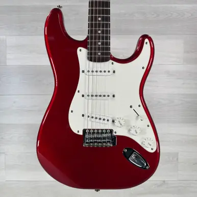 Original Used Squier Affinity Series Stratocaster Electric Guitar - Red
