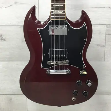 Sale Used Gibson SG STANDARD W/ HEADSTOCK REPAIR SG Type Electric Guitar Red 6-String