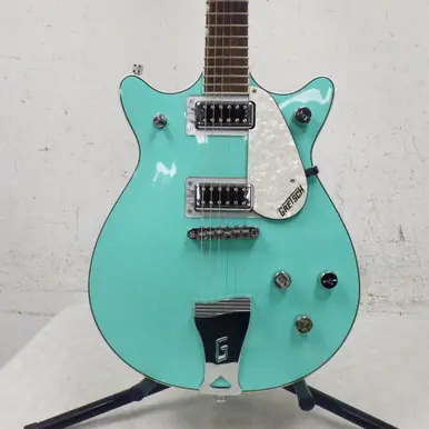 Bargain Used Gretsch G5237 Semi-Hollow Electric Guitar Green 6-String