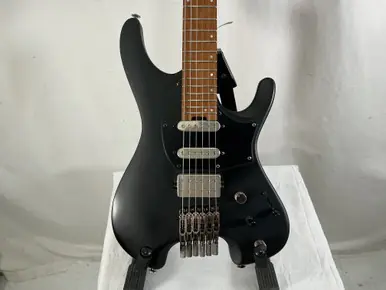 Cheap Used Ibanez Q54 HEADLESS FLAT BLACK Electric Guitar Black 6-String