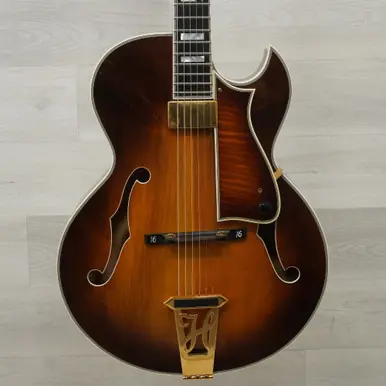 Save Now Used Heritage Sweet 16 Vintage Semi-hollow Electric Guitar Sunburst