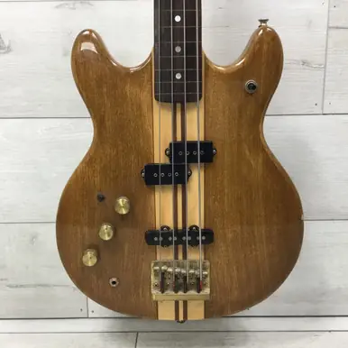 Used Vantage VP825B LEFT HANDED FRETLESS Vintage Bass Guitar Wood 4-String Fast Shipping