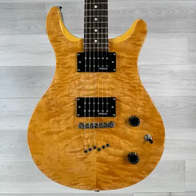 Used Davison 6-string Double Cutaway Electric Guitar - Amber Genuine