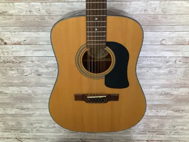 Used Washburn D12S-12 Solid Top Acoustic Guitar Natural Grab Now