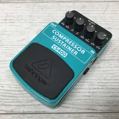 Used Behringer CS400 COMPRESSOR SUSTAINER Compressor Pedal Genuine