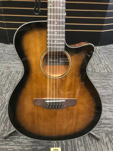 Used Ibanez AEG5012-DVH Laminate Top Acoustic Guitar Tobacco Sunburst Best Choice