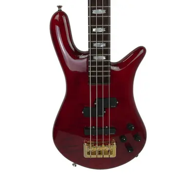 Used Spector EURO 4 LX Modern Metal Bass Guitar Red 4-String Money Back Guarantee